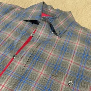 Men's Wrangler button down, long sleeve, large